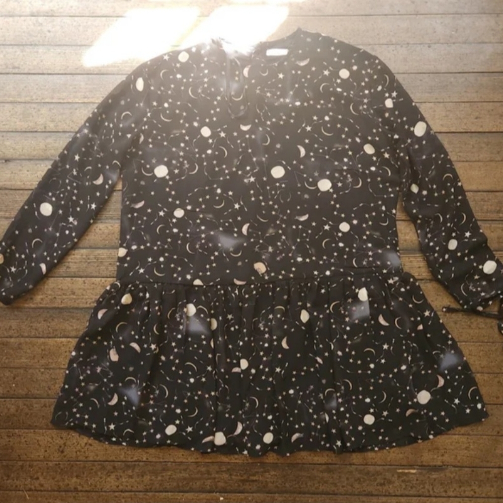 Here Comes The Sun Moon Babydoll Dress